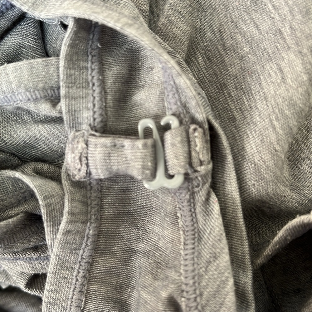 Athleta Women’s Gray Oversized Open Back Tank Top Size S Activewear Yoga - Picture 5 of 9